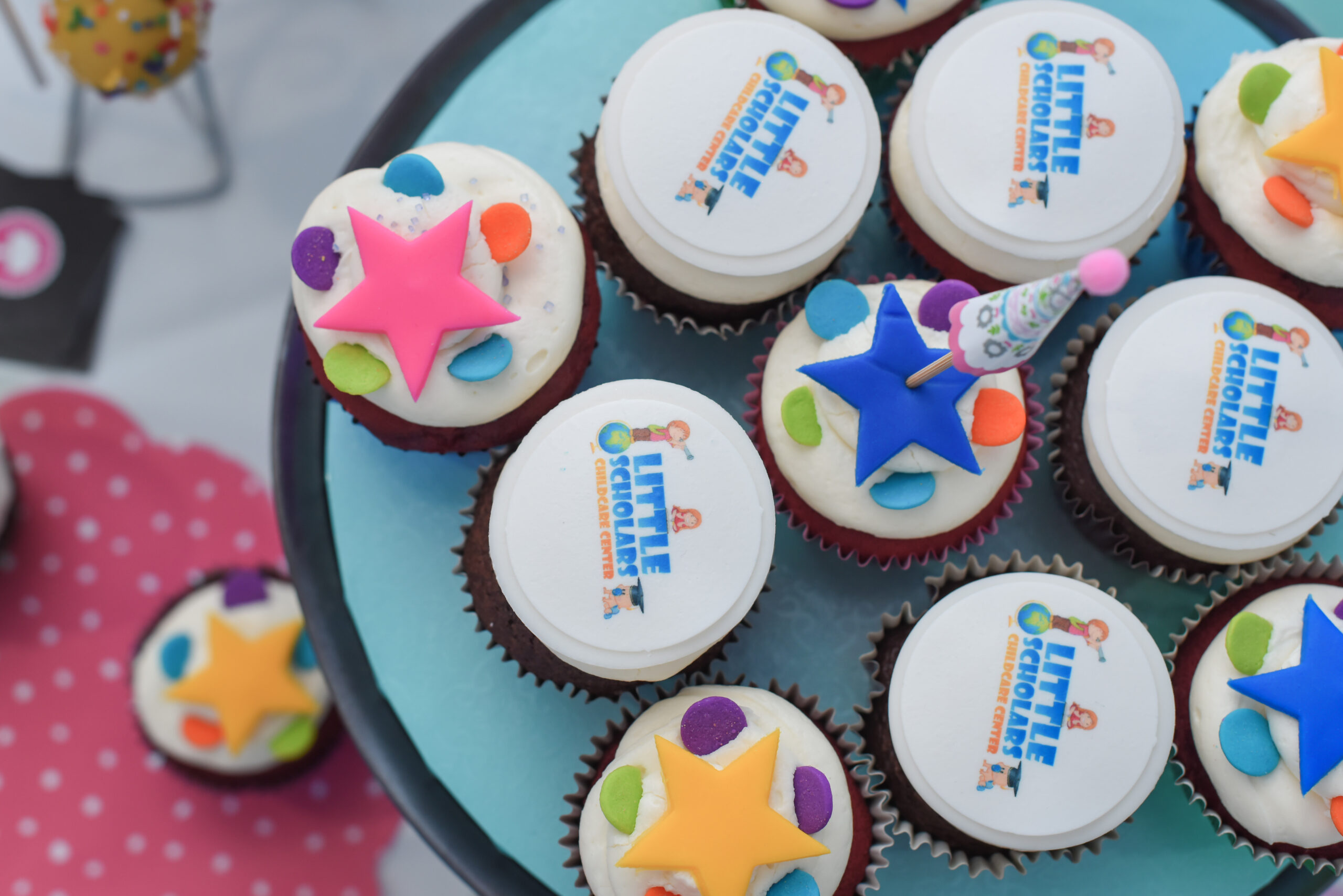 Cakes with multi-colored inscriptions Little Scholars